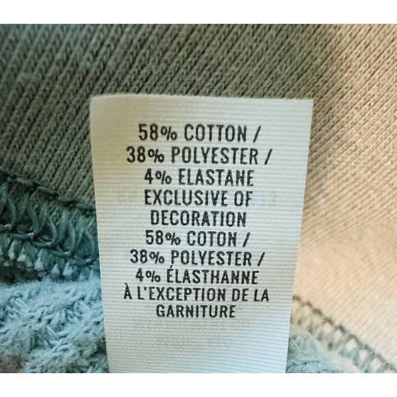Aerie Hoodie Pullover Waffle Knit Oversized Sage Green Sweatshirt SMALL - Picture 8 of 11